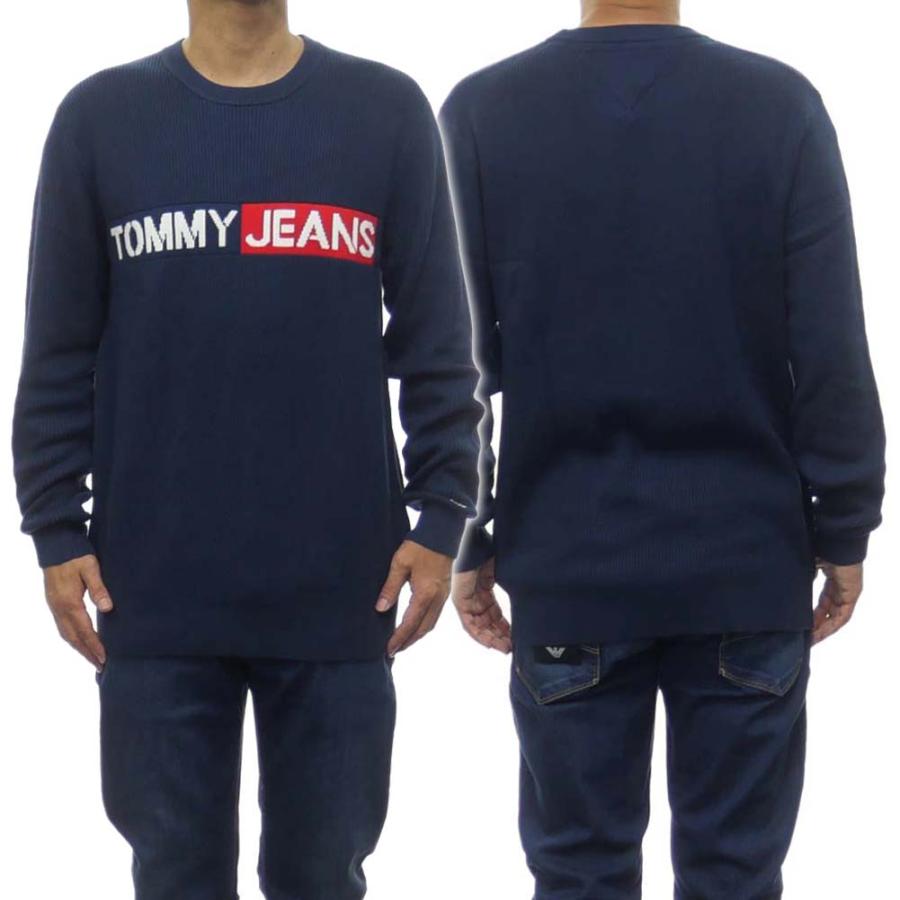 Tommy Jeans トミージーンズ メンズニット セーター Dm0dm ネイビー Tmfw130 Tre Style 通販 Yahoo ショッピング