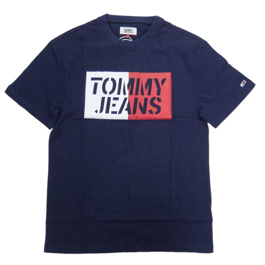 TOMMY JEANS トミージーンズ メンズクルーネックTシャツ DM0DM07435 ネイビー｜tre-style｜02