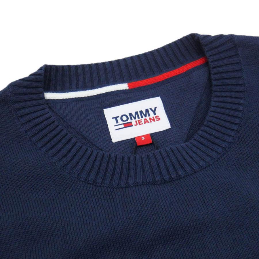 TOMMY JEANS トミージーンズ メンズクルーネックセーター DM13273 ネイビー｜tre-style｜03