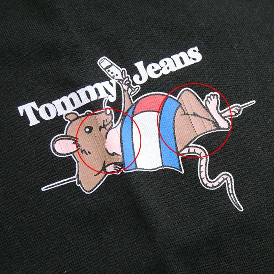 ★難有り特価！TOMMY JEANS トミージーンズ メンズクルーネックTシャツ DM0DM15813 ブラック サイズXXL｜tre-style｜04