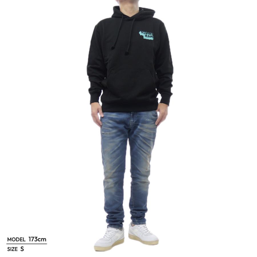 2025 秋冬新作！  JEANS トミージーンズ パーカー メンズ プルオーバー DM21625 ブラック HILFIGER DENIM TOMMY JEANS トミージーンズ メンズプルオーバー