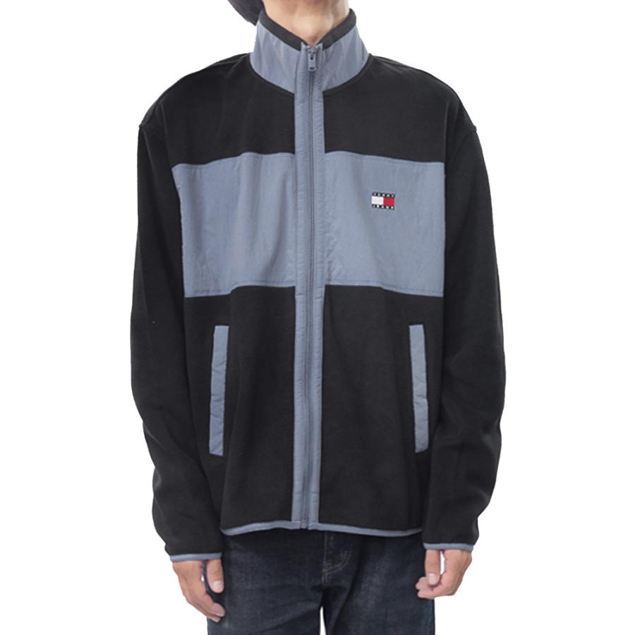2025 秋冬新作！  JEANS トミージーンズ メンズ ジップアップブルゾン DM21906 ブラック HILFIGER DENIM TOMMY JEANS トミージーンズ メンズジップアップ