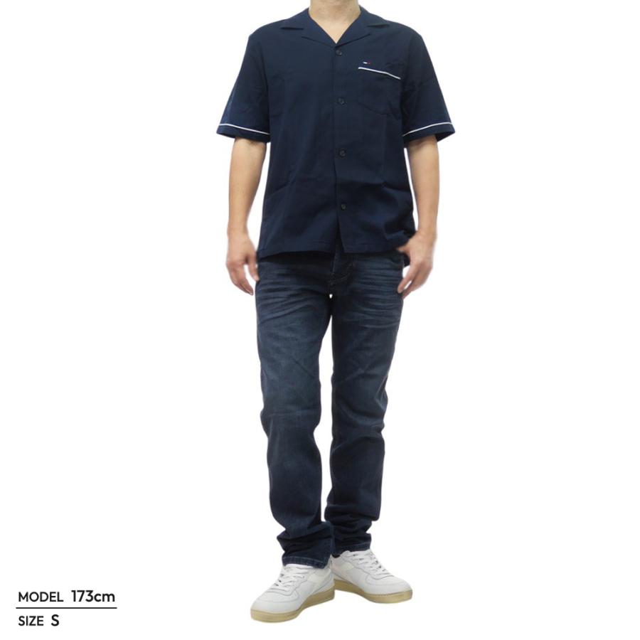セールSS  JEANS トミージーンズ トミーヒルフィガー カジュアルシャツ メンズ コットン 綿100％ DM21117 ダークネイビー HILFIGER DENIM TOMMY JEANS トミージーンズ メンズカジュアルシャツ