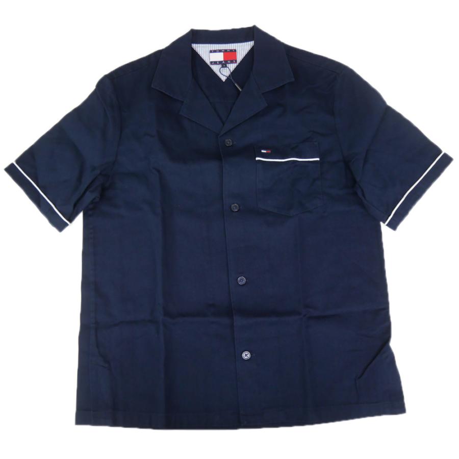 セールSS  JEANS トミージーンズ トミーヒルフィガー カジュアルシャツ メンズ コットン 綿100％ DM21117 ダークネイビー HILFIGER DENIM TOMMY JEANS トミージーンズ メンズカジュアルシャツ