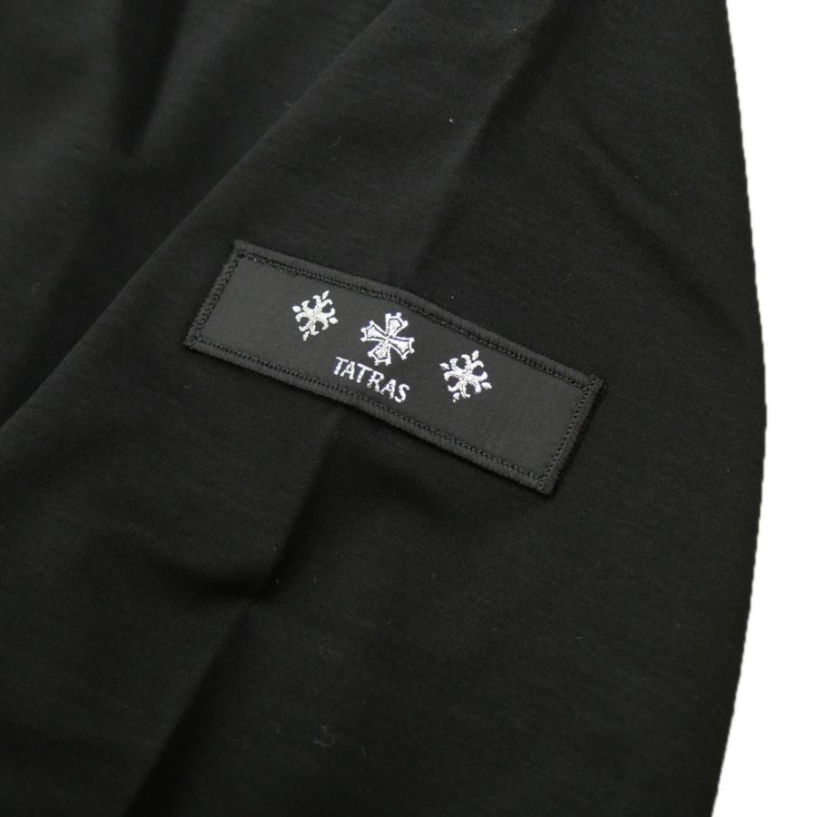 2025 秋冬新作！ TATRAS タトラス メンズクルーネックロングTシャツ MJXA0377083588 / OSMO ブラック 2025秋冬新作 TATRAS（タトラス） メンズクルーネックロングTシャツ MJXA0377083588