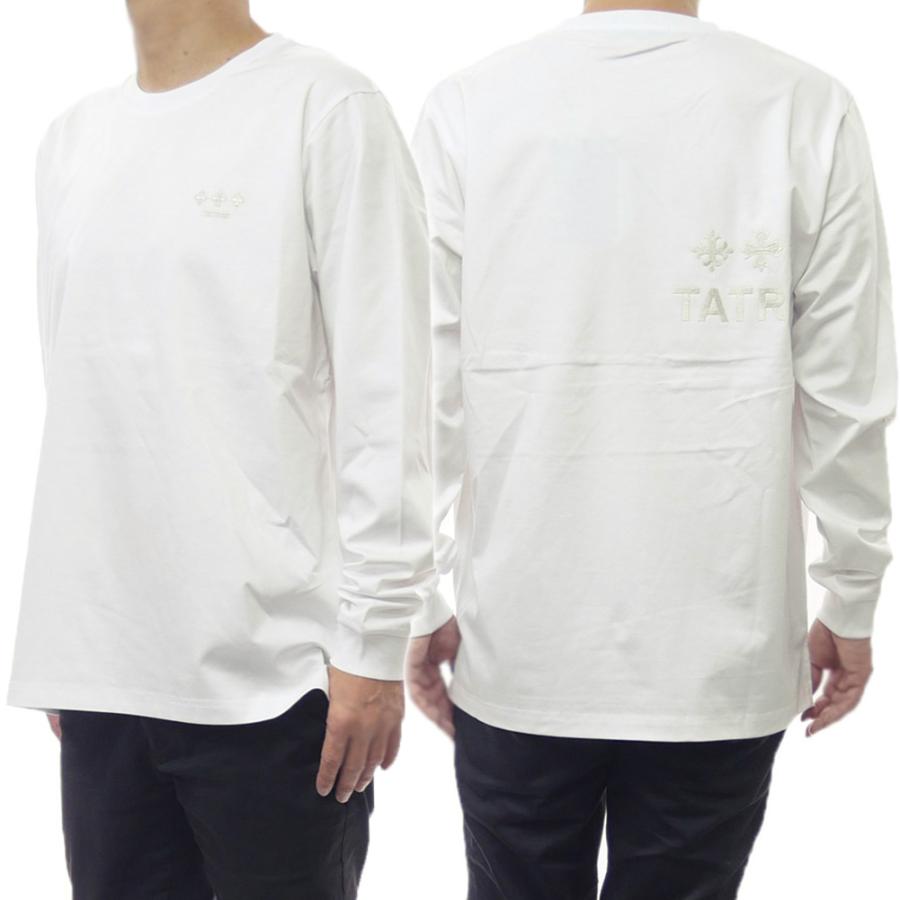 2025 秋冬新作！ TATRAS タトラス メンズクルーネックロングTシャツ MJXA0055083588 / BELECI ホワイト 2025秋冬新作 TATRAS（タトラス） メンズクルーネックロングTシャツ MJXA0055083588
