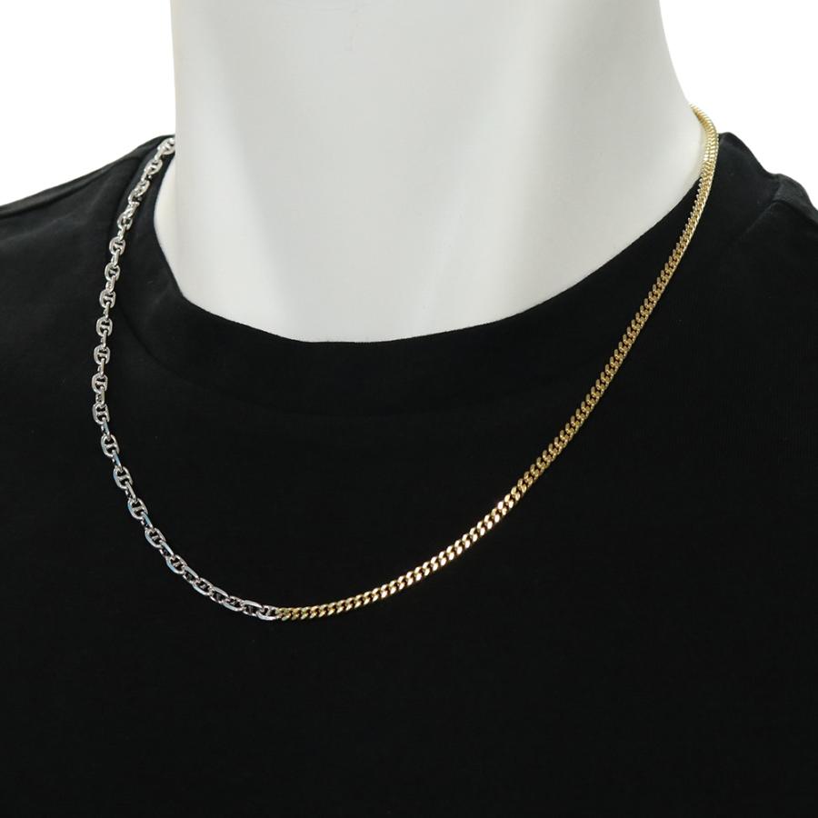 TOMWOOD トムウッド ネックレス 101233 / Rue Chain Duo シルバー/ゴールド 2026春夏新作の画像