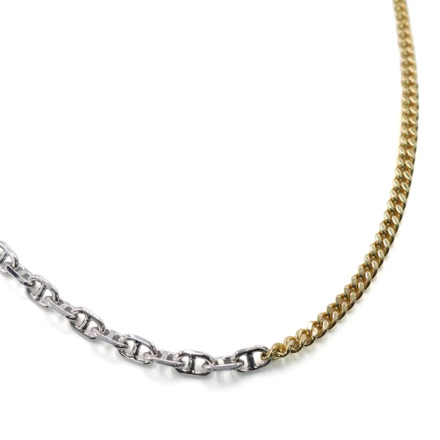 TOMWOOD トムウッド ネックレス 101233 / Rue Chain Duo シルバー/ゴールド 2026春夏新作の画像