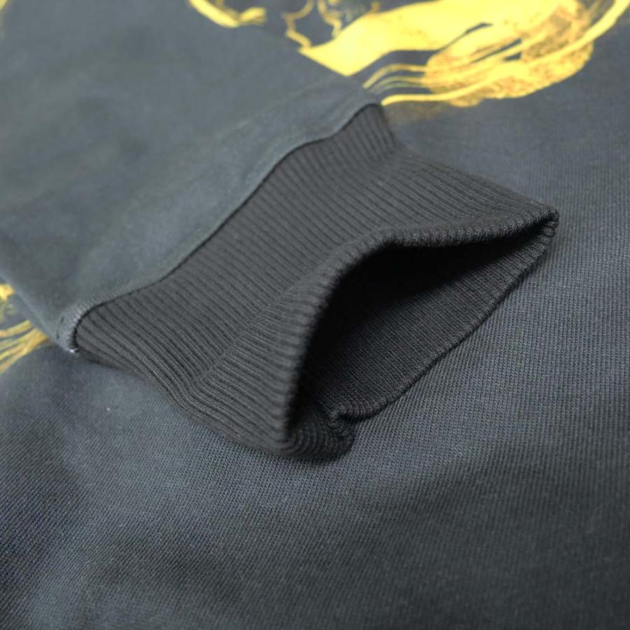 旧作お買い得セール！ VERSACE JEANS ヴェルサーチェジーンズ トレーナー メンズ コットン 綿100％ 76GA13RW UP302 ブラック VERSACE JEANS COUTURE ヴェルサーチェジーンズ メンズトレーナー