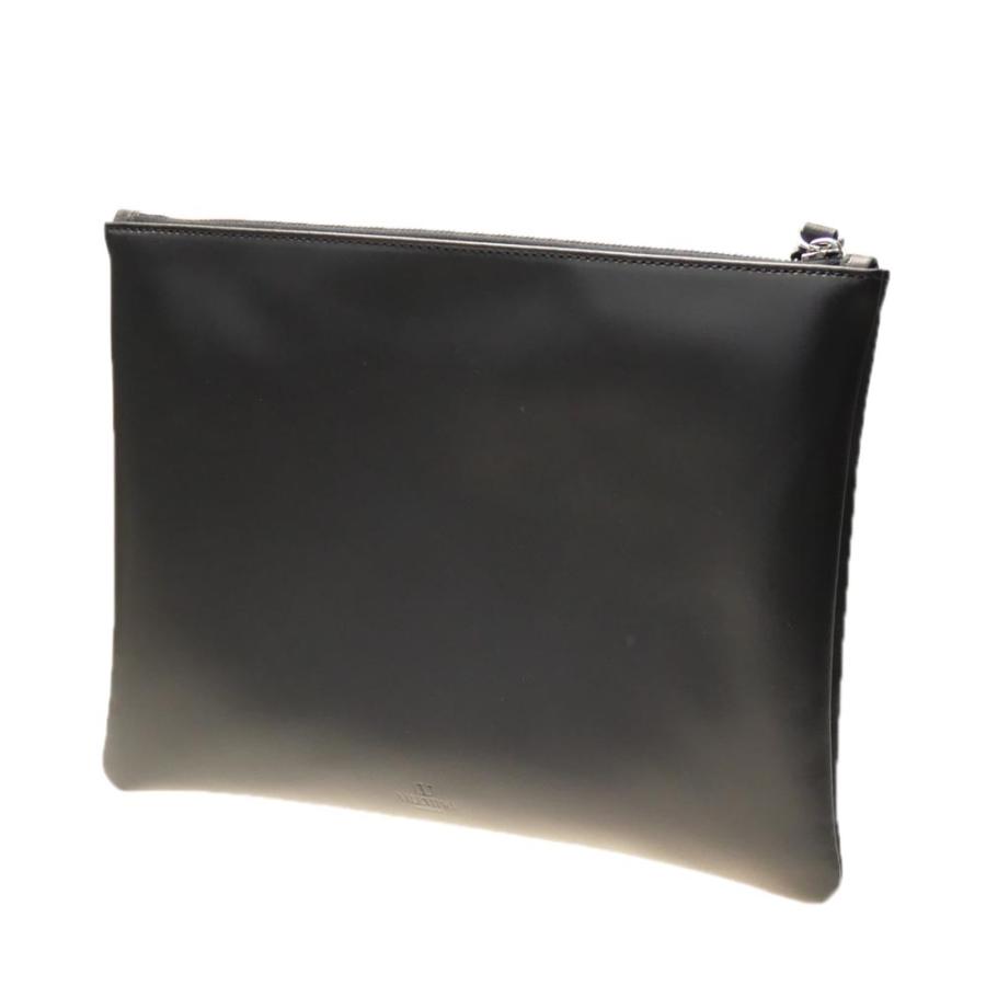 VALENTINO ヴァレンティノ クラッチバック 黒 メンズ
