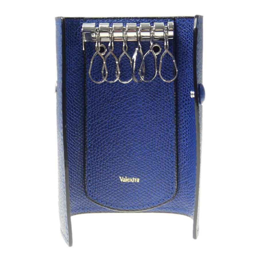 【再出品】Valextra レザーキーケース ロイヤルブルー Valextra レザーキーケース ロイヤルブルー ブルーセレクション