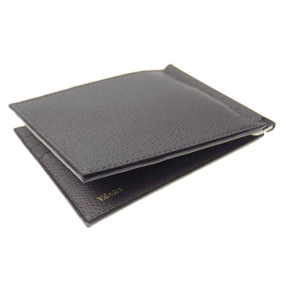 美品 Valextra 二つ折り 財布 マネークリップ ヴァレクストラ グレー ヴァレクストラ Valextra Valextra 二つ折り財布