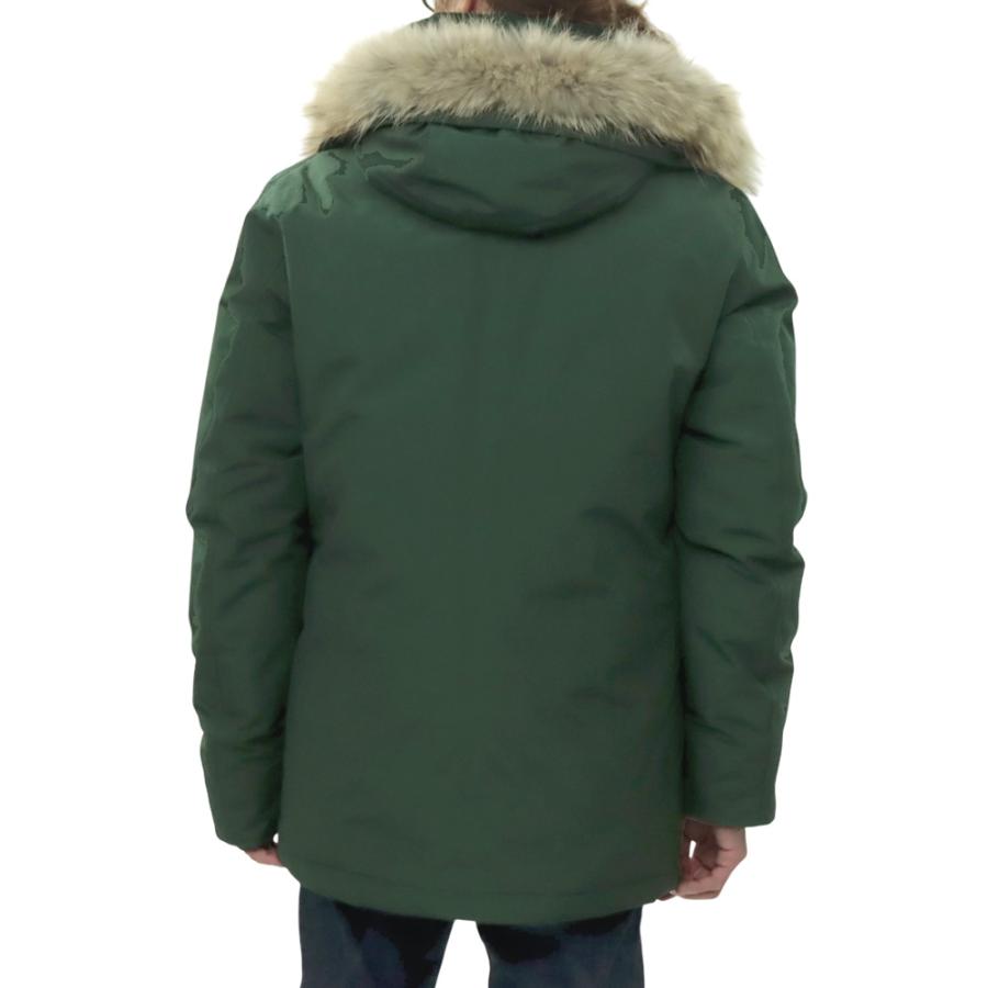 WOOLRICH ウールリッチ メンズ ダウンジャケット ファー ミドル丈 WOOU0484/SHORT ARCTIC PARKA ダークグリーンの画像