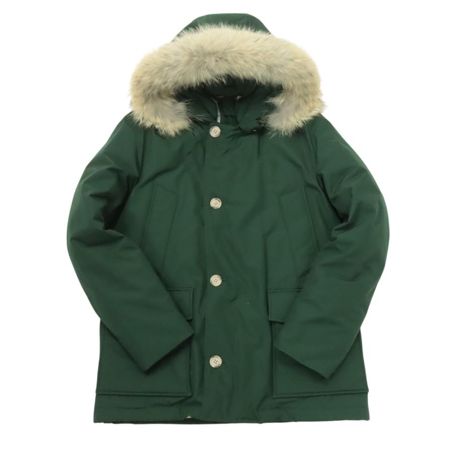 WOOLRICH ウールリッチ メンズ ダウンジャケット ファー ミドル丈 WOOU0484/SHORT ARCTIC PARKA ダークグリーンの画像