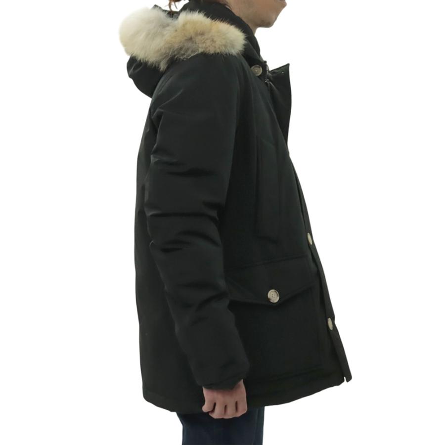 WOOLRICH ウールリッチ メンズ ダウンジャケット ファー ミドル丈 WOOU0484/SHORT ARCTIC PARKA ブラックの画像