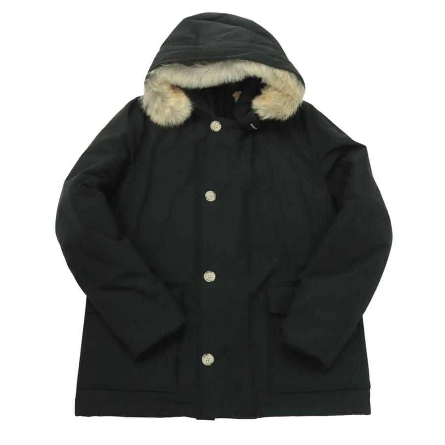 WOOLRICH ウールリッチ メンズ ダウンジャケット ファー ミドル丈 WOOU0484/SHORT ARCTIC PARKA ブラックの画像