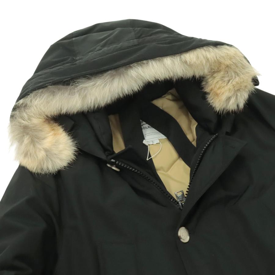 WOOLRICH ウールリッチ メンズ ダウンジャケット ファー ミドル丈 WOOU0484/SHORT ARCTIC PARKA ブラックの画像