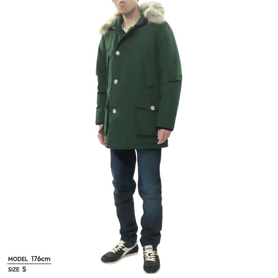 WOOLRICH ウールリッチ メンズ ダウンジャケット ファー WOOU0482/ARTIC PARKA ダークグリーンの画像