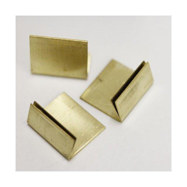 カードスタンド おしゃれ 真鍮 アンティーク ゴールド ポップ立て サイン 志成販売 ブラス Sサイズ 20個セット 306085 送料無料 翌営業日出荷 |  | 02