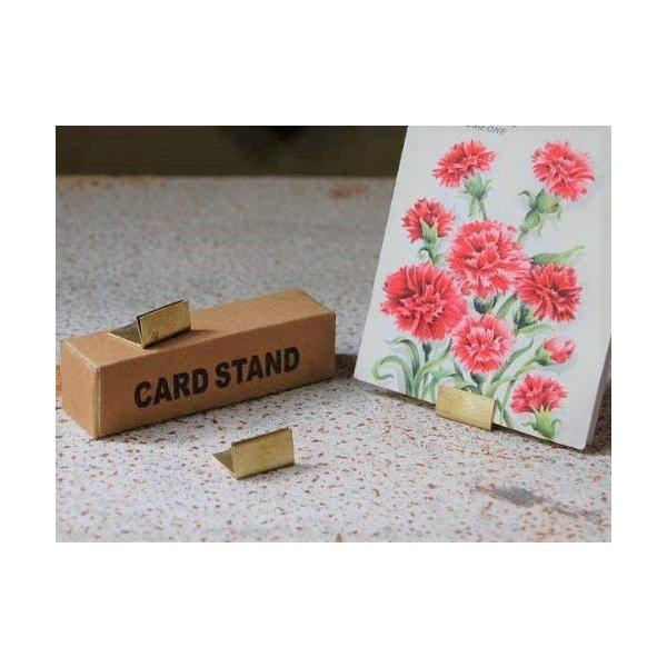 カードスタンド おしゃれ 真鍮 アンティーク ゴールド ポップ立て サイン 志成販売 ブラス Sサイズ 20個セット 306085 送料無料 翌営業日出荷 |  | 05