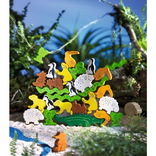 ワニに乗る ゲーム 送料無料 15時までのご注文で当日出荷 HABA ハバ社 正規輸入品 知育玩具  木のおもちゃ バランスゲーム 木製玩具 |  | 04