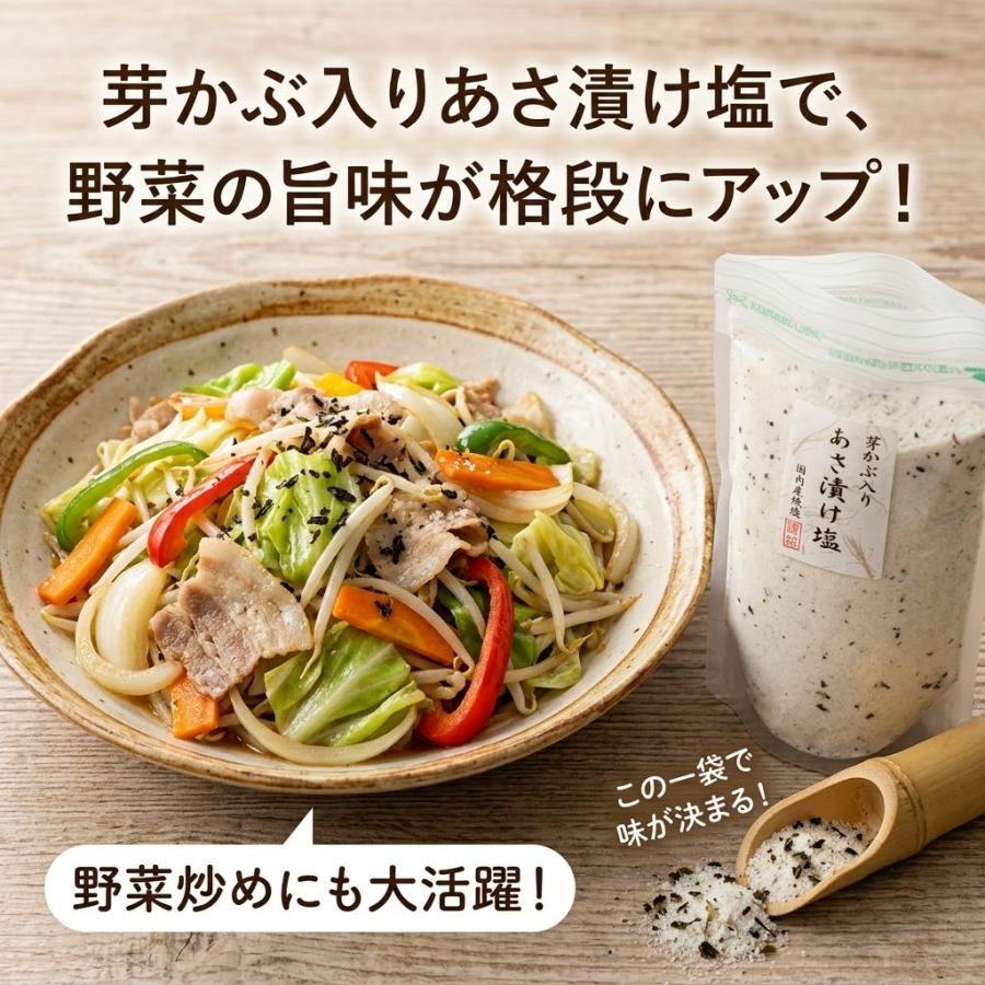 SNSでバズり中！】【最新入荷商品をお届け予定】芽かぶ入りあさ漬け塩