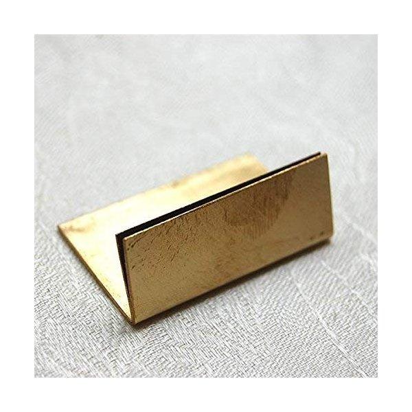 カードスタンド プライスカード立て プライスタグ おしゃれ 真鍮 アンティーク風 ゴールド ポップ立て 志成販売 ブラス ワイド 10個 送料無料 |  | 02