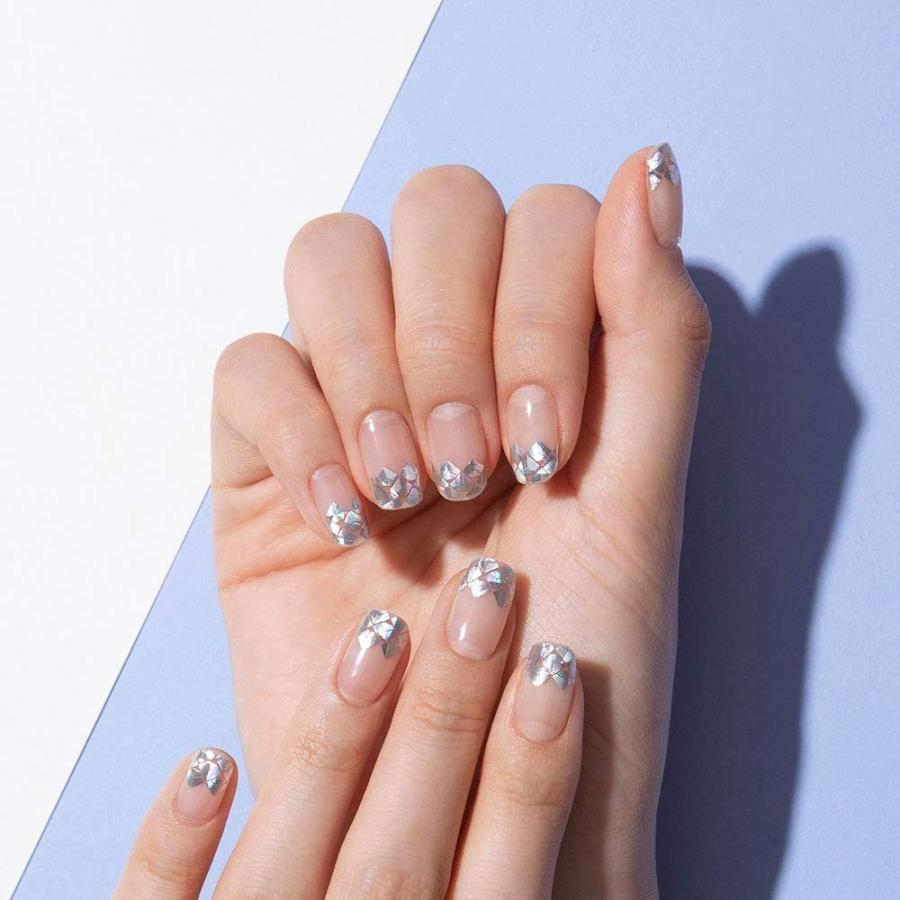 損傷のないジェルネイルシール ジェラートファクトリー 貼るだけマニキュア ダイヤフレンチ トレジャービレッジ 通販 Yahoo ショッピング