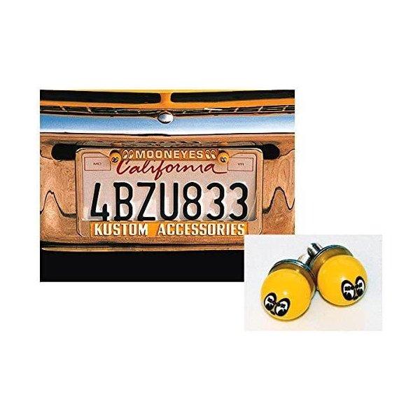 MOONEYES ムーンアイズ ライセンスボルト (左右SET) LICENSE BOLT イエロー AA-113MN 送料無料 翌営業日出荷 | MOONEYES | 02