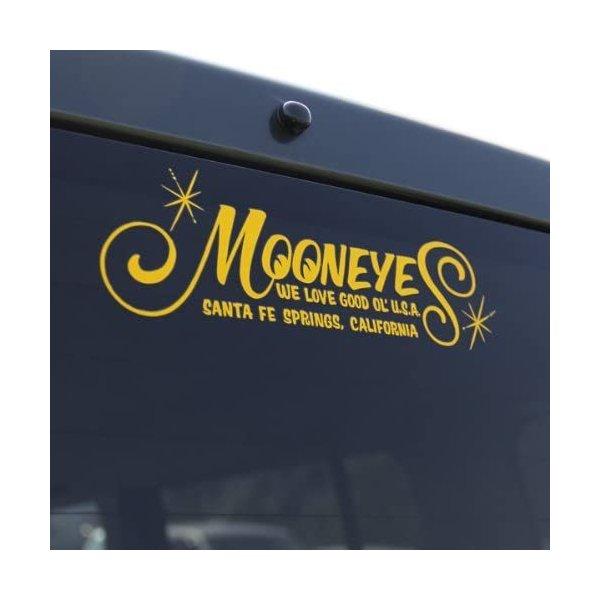 ムーンアイズ MOONEYES ムーンアイズ ロゴ 抜き ステッカー 転写 イエロー DM-189 YE 送料無料 翌営業日出荷 | MOONEYES | 02
