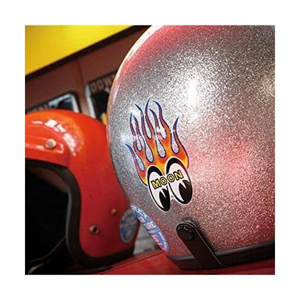 ムーンアイズ MOONEYES Sticker ステッカー Flamin' MOON DM220 車 バイク 送料無料 翌営業日出荷 | MOONEYES | 02
