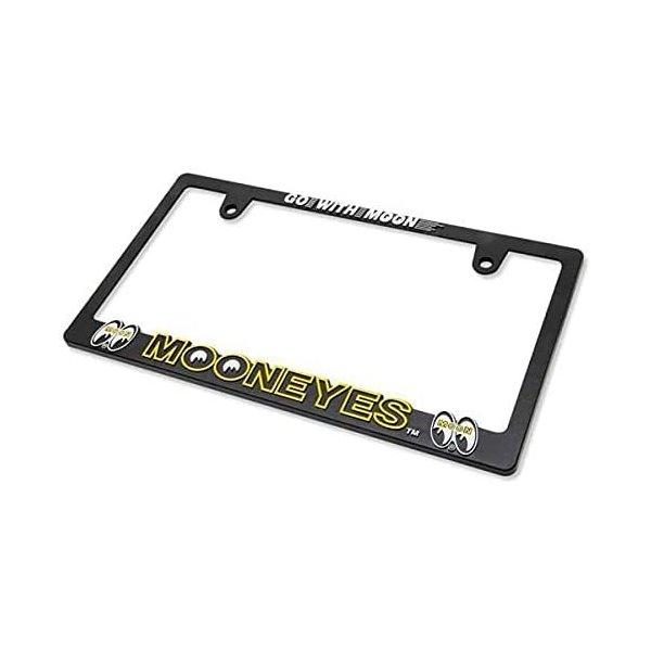 新基準対応 ムーンアイズ 3D MOONEYES ロゴ ライセンスフレーム for JPN サイズ MG062BKMO-YELLOW 1枚 送料無料 | MOONEYES | 02