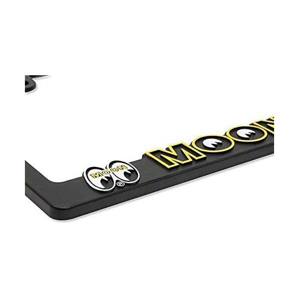 新基準対応 ムーンアイズ 3D MOONEYES ロゴ ライセンスフレーム for JPN サイズ MG062BKMO-YELLOW 1枚 送料無料 | MOONEYES | 03