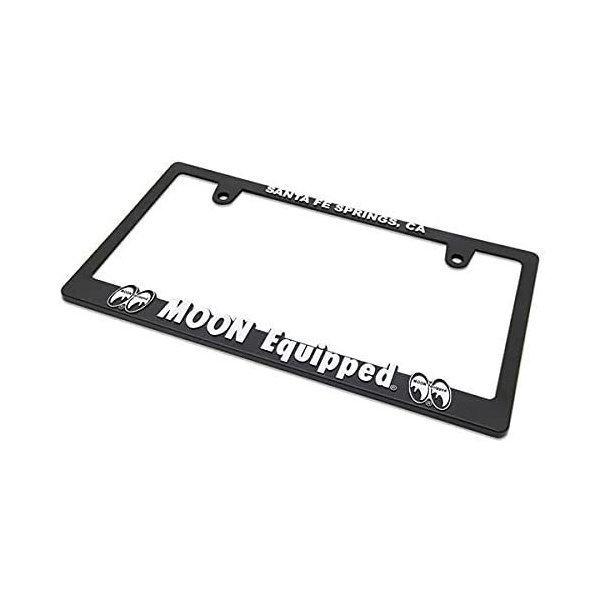 新基準対応 ムーンアイズ 3D ムーンイクイップド ロゴ ライセンスフレーム MG062BKMO-WHITE MOONEquipped 2枚セット 送料無料 | MOONEYES | 02