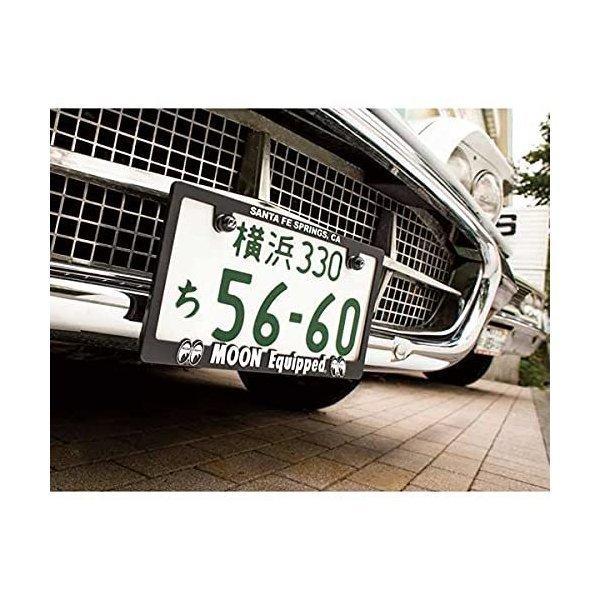 新基準対応 ムーンアイズ 3D ムーンイクイップド ロゴ ライセンスフレーム MG062BKMO-WHITE MOONEquipped 2枚セット 送料無料 | MOONEYES | 05