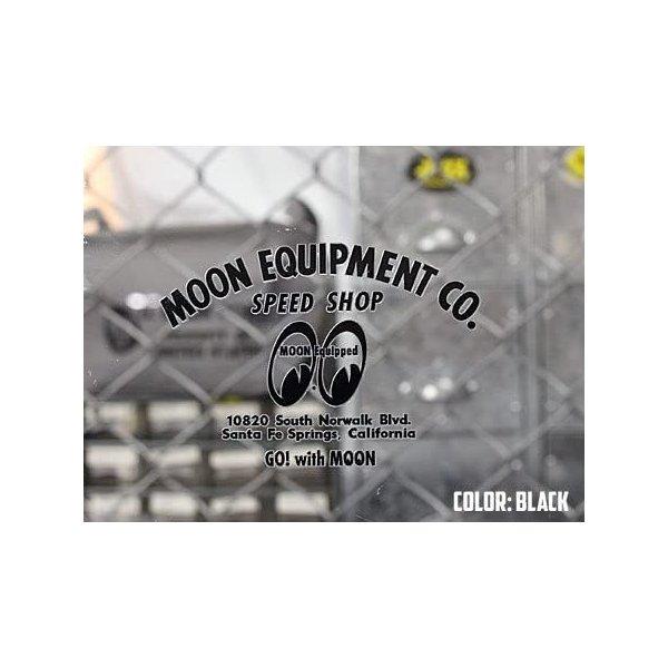 ムーンアイズ MOONEYES スピードショップデカール ステッカー 転写  ブラック MQD-021 送料無料 翌営業日出荷 | MOONEYES | 01