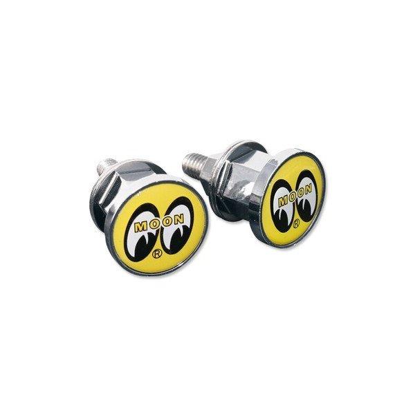 ナンバープレートボルト ムーンアイズ MOONEYES エンブレム ライセンス ボルト 2個セット NB-AA113MNE-MON イエロー 送料無料 |  | 01