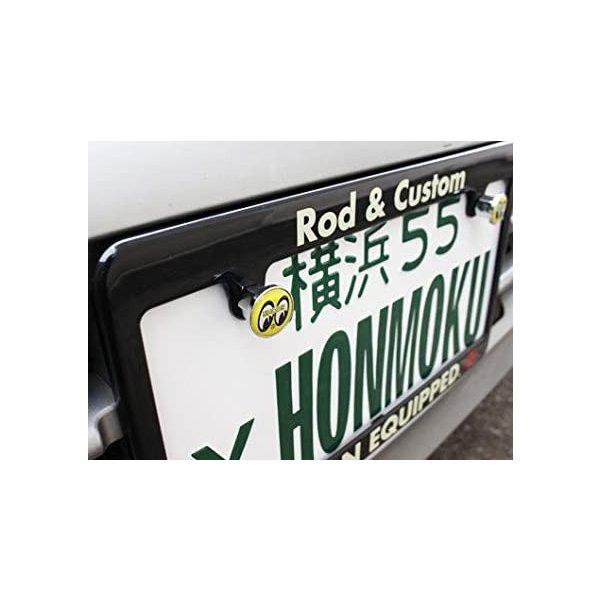 ナンバープレートボルト ムーンアイズ MOONEYES エンブレム ライセンス ボルト 2個セット NB-AA113MNE-MON イエロー 送料無料 |  | 02