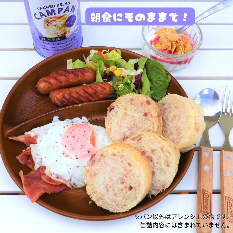 賞味期限「5年」長期保存 「乳酸菌入り」で健康にも良い美味しいパンの缶詰 CAMPAN 6缶セット（ストロベリー味 ブルーベリー味 オレンジ味 各2缶） |  | 04