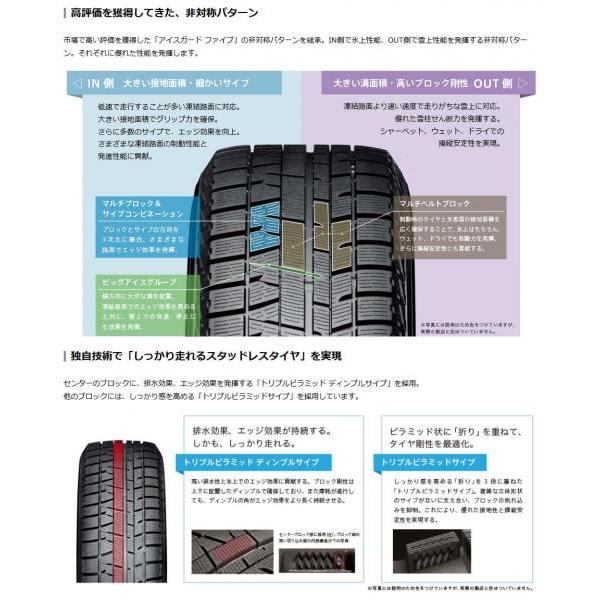 【在庫処分/送料無料】 iceGUARD 5 PLUS IG50+ 205/70R14 94Q 新品タイヤ ヨコハマ 1本価格 アウトレット スタッドレス 冬 タイヤ単品 14インチ iG50 プラス｜tread-tire2011｜03