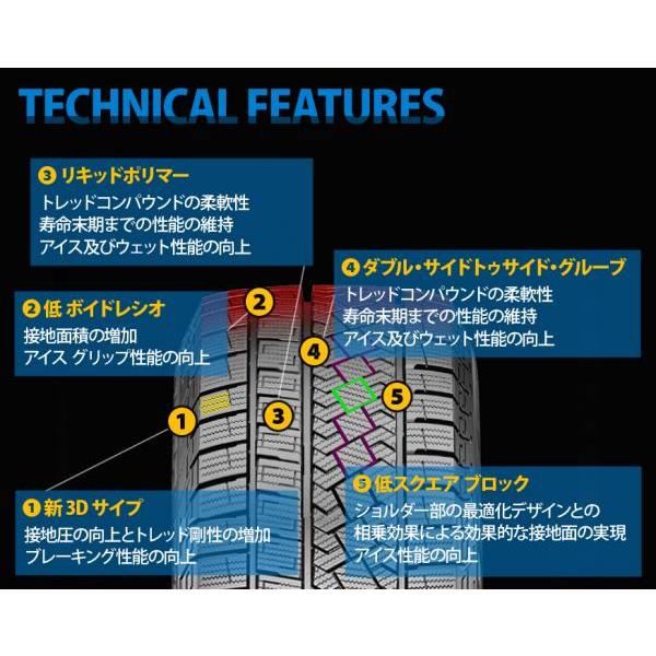 225/45R17 94H XL 【2023年製】ピレリ Ice Zero Asimmetrico アイスゼロアシンメトリコ スタッドレス 新品 タイヤ単品 4本セット価格 225/45-17 225-45-17｜tread-tire2011｜03