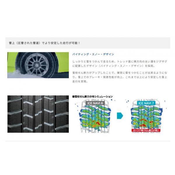 2023年製 4本セット グッドイヤー ICENAVI7 【 185/60R15 84Q  】タイヤ単品 新品 スタッドレスタイヤ 冬タイヤ 15インチ｜tread-tire2011｜04