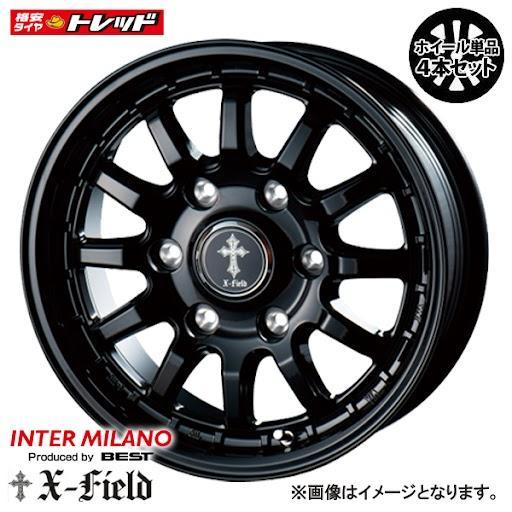 送料無料】 4枚セット価格 BEST X-FIELD α 7.5J 17インチ +25 PCD 