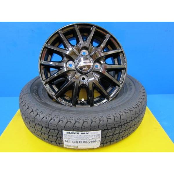 新品タイヤホイール4本セット ヨコハマ SUPER VAN 356 145/80R12 80/78N 145R12 6PR ハイゼット N-VAN などに｜tread-tire2011