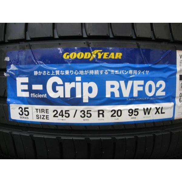 専門店では 送料無料 GOODYEAR E-Grip RVF02 245 35R20 4本セット