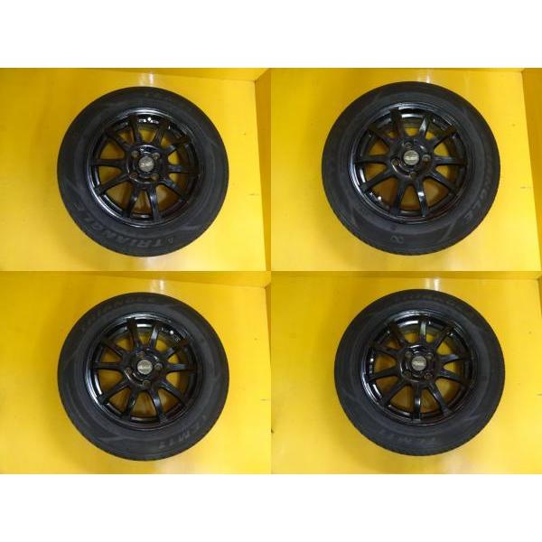 中古 タイヤホイール4本セット 175 65r14 キューブ ヴィッツ フィット デミオ等 トライアングル クァント タイヤショップ トレッド 通販 Paypayモール