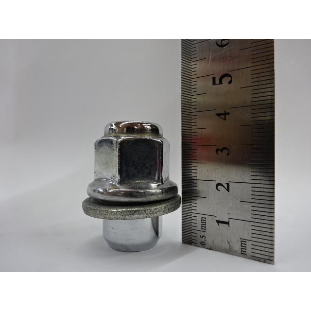 【送料無料】【中古】トヨタ純正ナット 5H 20個 袋ナット トヨタ純正アルミホイール用 平座/ストレートナット H21XP1.5