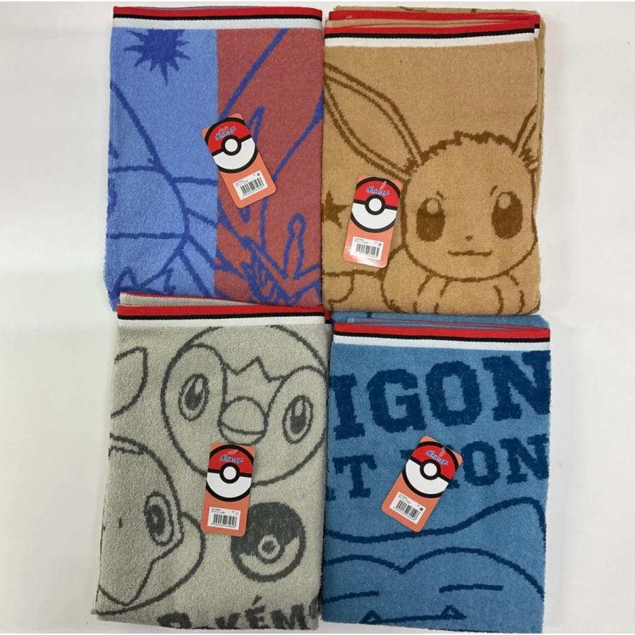 ポケットモンスターバスタオル ポケモンバスタオル タオル ピカチュー イーブ カビゴン Treasure Town 通販 Yahoo ショッピング