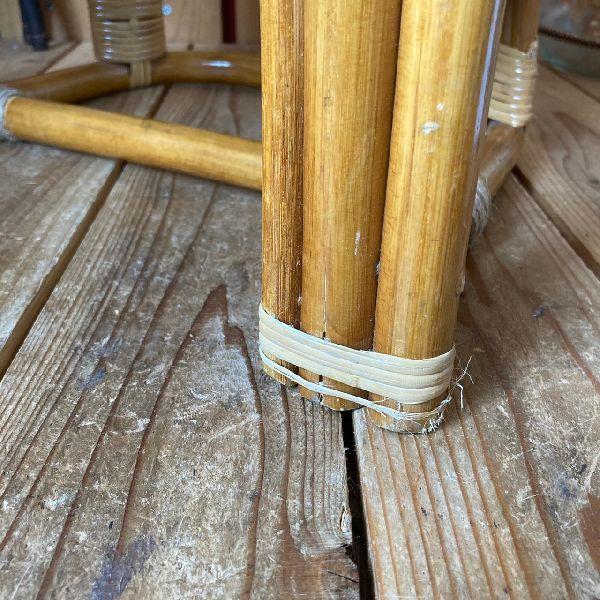 VINTAGE ≫80sヴィンテージ*古いラタンのベビーチェア*籐の子供 椅子