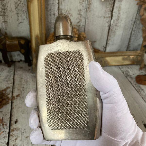 VINTAGE ≫ヴィンテージ*スキットル*携帯用 ウィスキー ボトル*ヒップ